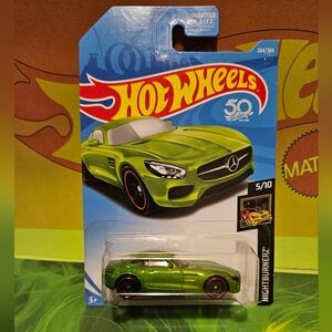 HotWheels Green Mercedes AMG GT Die-Cast Collector Car